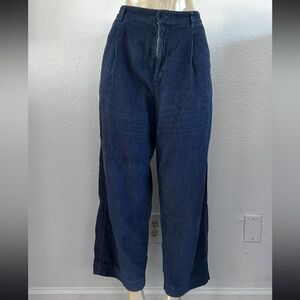 LACAUSA Navy Corduroy Trousers